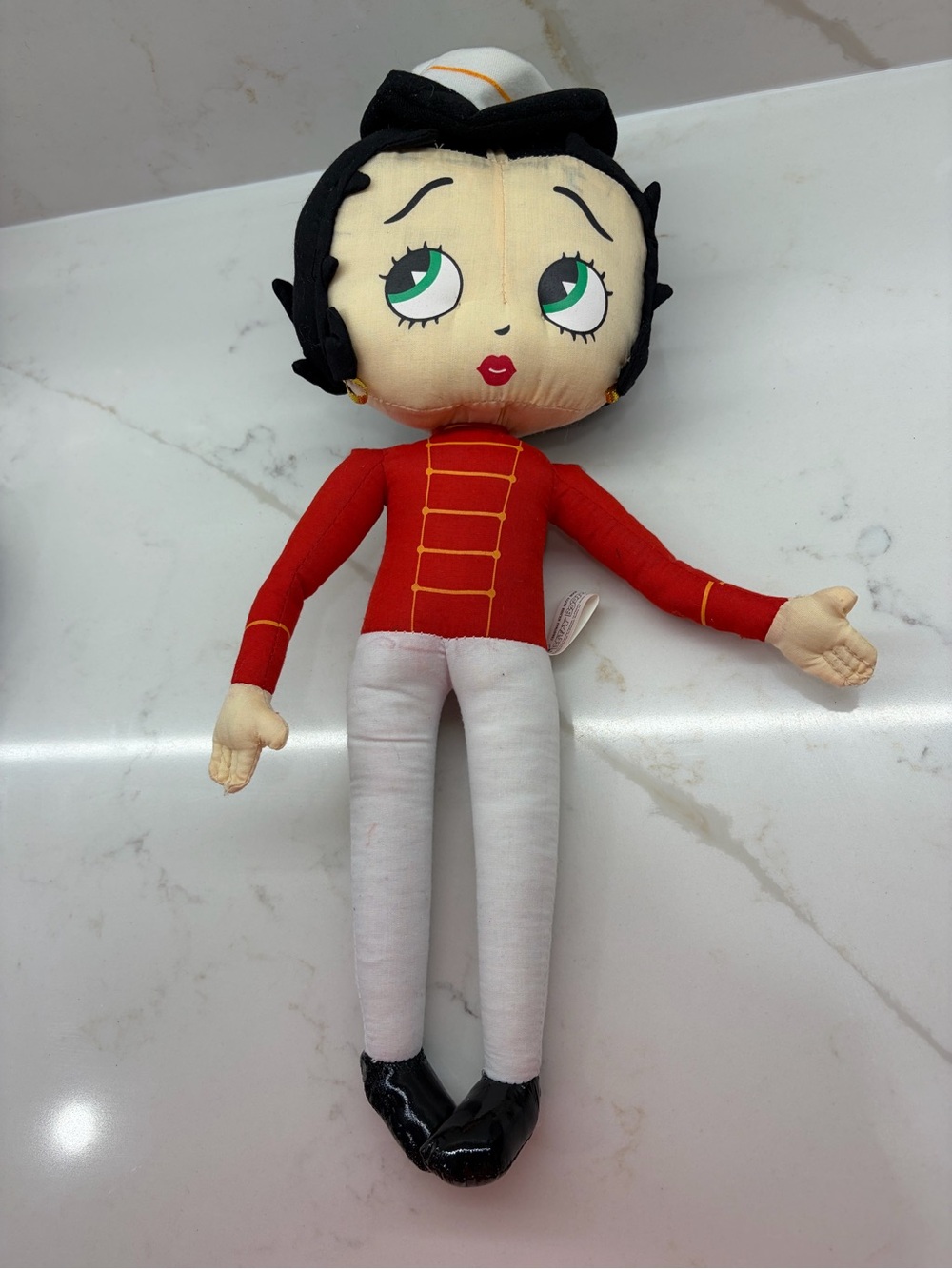 Rare Vintage Kellytoy Christmas Soldier Betty Boop Classic Plush 2004